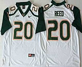 Men's Miami Hurricanes #20 Ed Reed White Stitched NCAA Nike College Football Jersey,baseball caps,new era cap wholesale,wholesale hats
